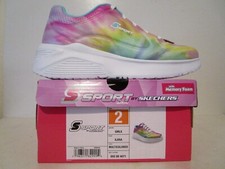 S Sport By Skechers Girls ILara Tie-Dye Performance Sneakers Multicolored Size 2