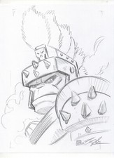 Planet Hulk Gladiator MATITA ORIGINALE disegno di Tim Shinn