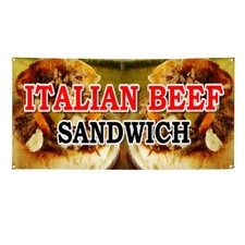 Vinyl Banner Multiple Sizes Italian Beef Sandwich Food Fair Truck Restaurant