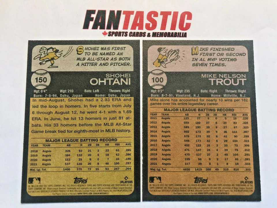 2022 Topps Heritage Baseball Base Card YOU PICK #251-500 in RC & SP's - Image 2 of 2