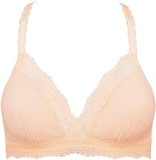 Simone Perele 268713 Women's Nude Racerback Wireless Triangle Bra Size 4