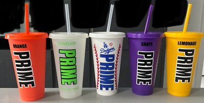 Prime Hydration Cold Cups *SALE* Inspiriert von Prime Hydration 24 Unzen Deckel & Strohhalm