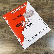 Sioux No. 685l Valve Grinder Parts Manual Catalog Assembly Schematics Book Sioux No. 685l Valve Grinder Parts Manual Catalog Assembly Schematics Book