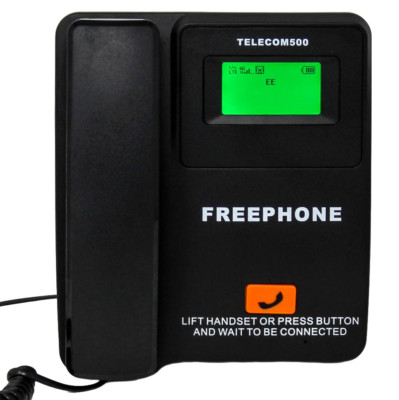 TELECOM500 4G 5G GSM SCHREIBTISCH WAND FREEPHONE AUTODIAL HOTEL KRANKENHAUS TAXI TELEFON SIM