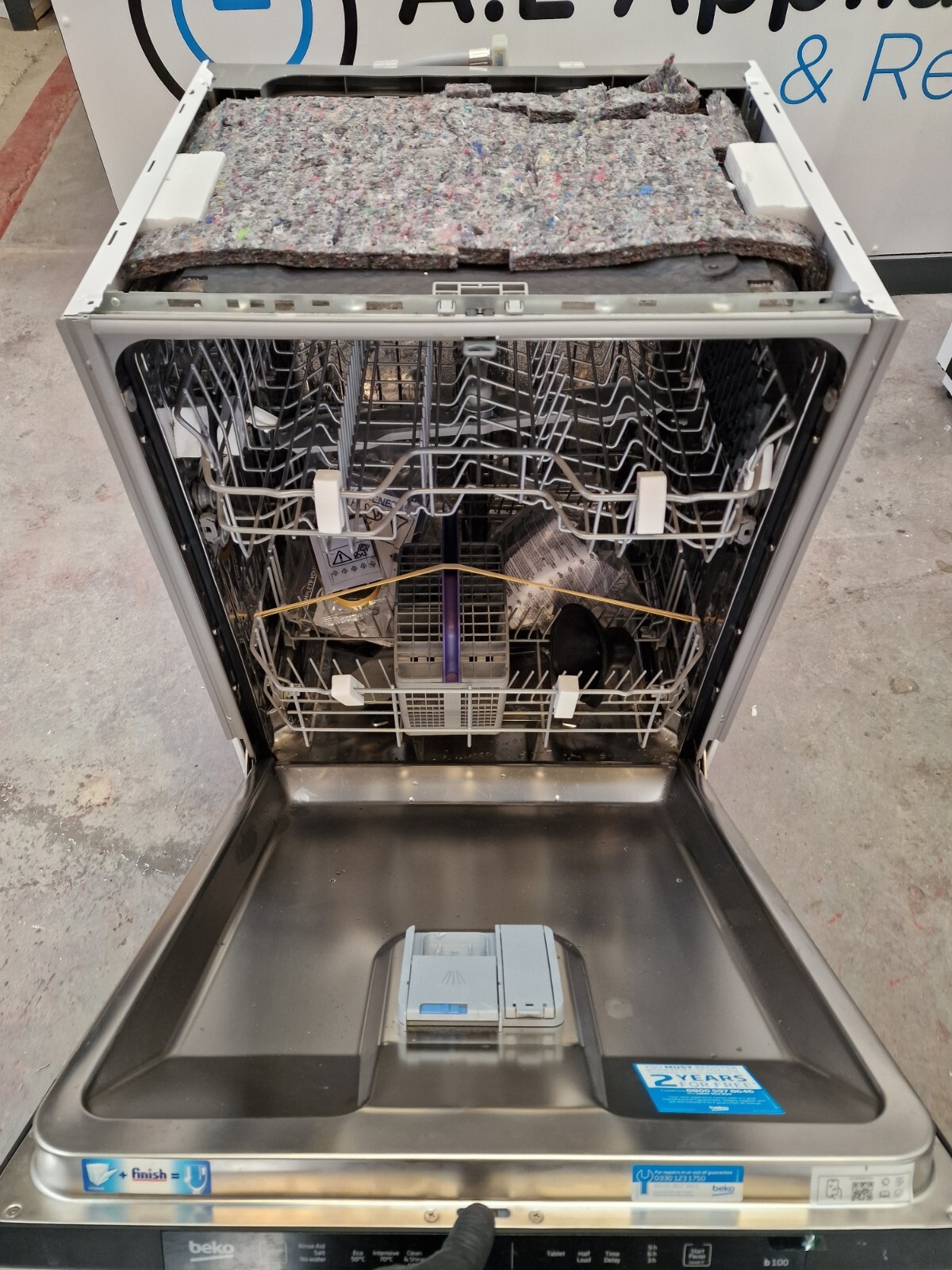 BEKO DIN15X20 Fullsize Fully Integrated Dishwasher RRP £299.00 eBay