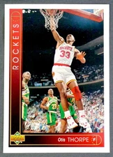 NBA Houston Rockets Otis Thorpe '93-'94 Upper Deck Basketball Trading Card