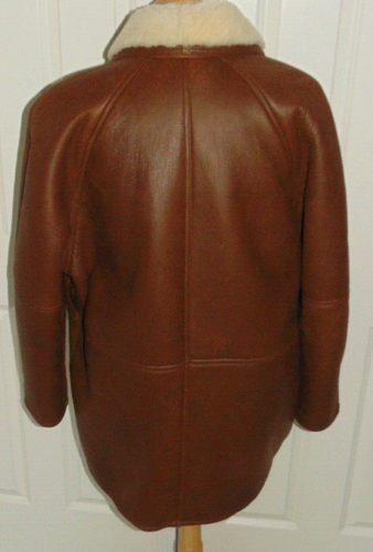 CAPPOTTO UOMO VERA PELLE DI PECORA SHEARLING GRANDE MADE IN USA - Foto 3 di 8