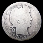 1897-O Barber Quarter Silver   ---- Nice Coin ---- #005U