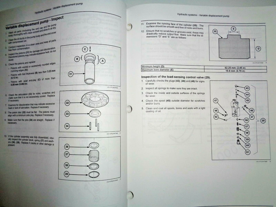 New Holland B95C /TC B110C Tier 4B Backhoe HYDRAULICS Service Manual ORIGINAL! - Image 3 of 4