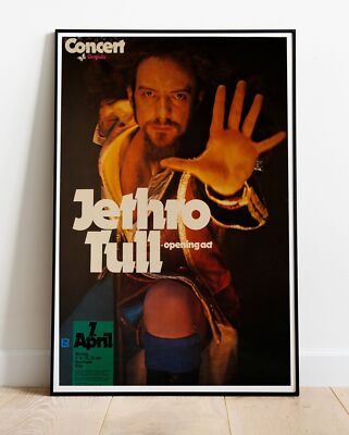 Jethro Tull 1975 Köln / XXL Poster - 36''x24'' (#1284)