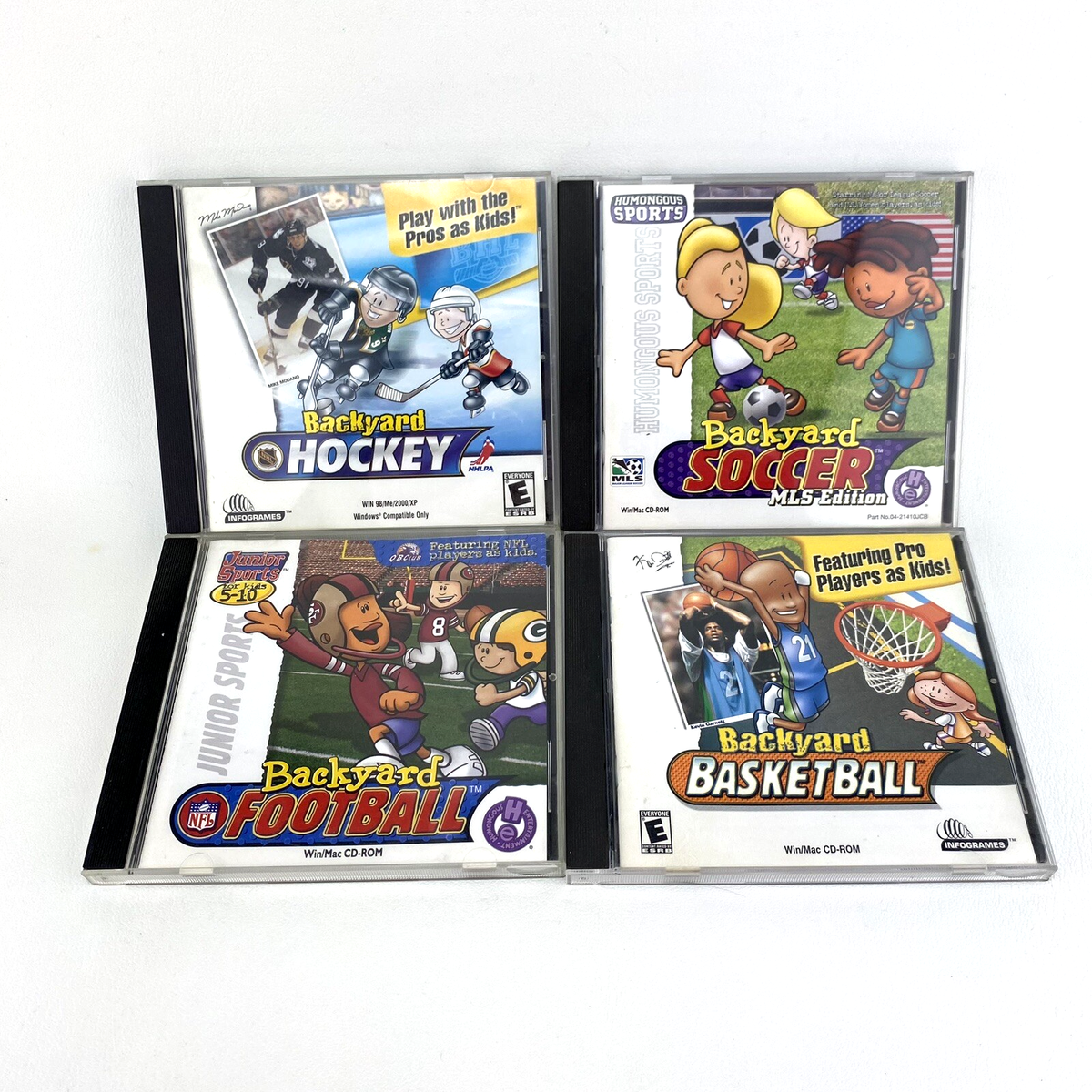 Backyard Basketball Hockey Soccer & Football PC CD-ROM Games Lot