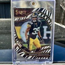 2020 Select Minkah Fitzpatrick Field Level Zebra Prizm Die Cut SSP #184 Case Hit