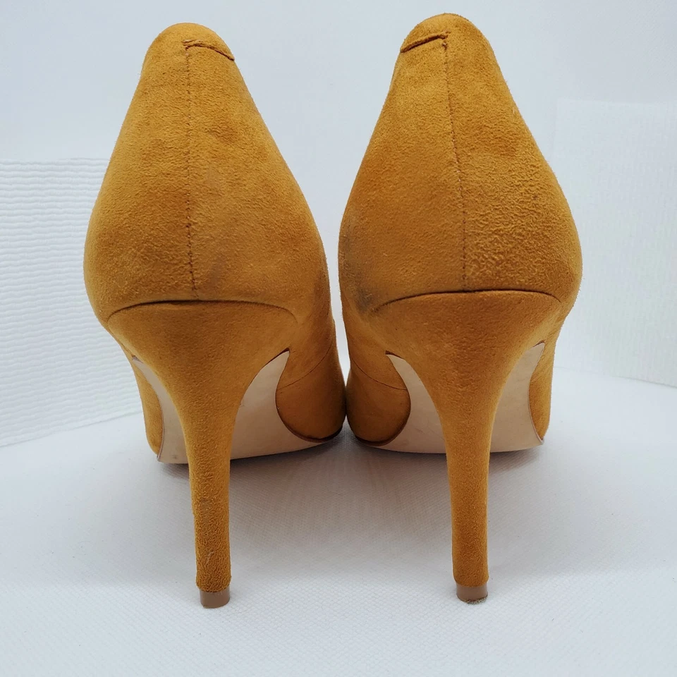 Sapatos femininos Lands End Ashby #420515 camurça macia salto alto laranja tamanho 9,5 B - Imagem 3 de 4