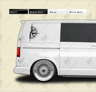 2x LARGE Half Compass Sticker Decals - Caravan Campervan Motorhome Vinyl Graphic