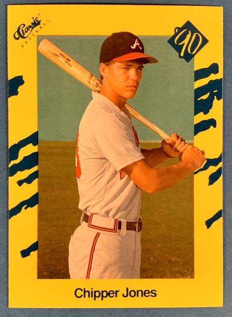  RC 1990 Classic Yellow T92 Chipper Jones Rookie Baseball Card 