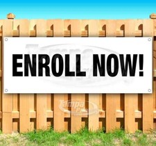 ENROLL NOW Advertising Vinyl Banner Flag Sign Many Sizes USA EDUCATION SCHOOL