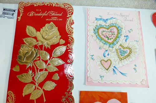 9 Pc Lot Vintage Mostly Valentine's Cards 1960s Era Hallmark, American Greeting - Picture 3 of 17