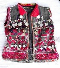 Vintage Kohistani Nuristan Child Boys Embroidered Beaded Vest