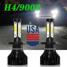 4 Side LED Headlight Kit H4 9003 6000K Hi/Low Bulbs for HONDA Element 2003-2006