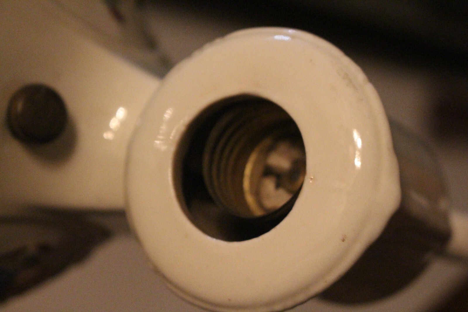 VINTAGE Floral Porcelain Wall Sconce Light Fixture Pull Chain Outlet eBay