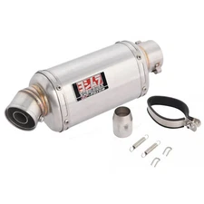 310mm Universal Exhaust Pipe 51mm Muffler Tip with DB Killer for Motorcycle ATV