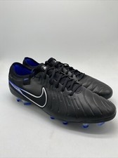 Nike Legend 10 Elite FG Black Chrome Hyper Royal DV4328-040 Men's Size 6