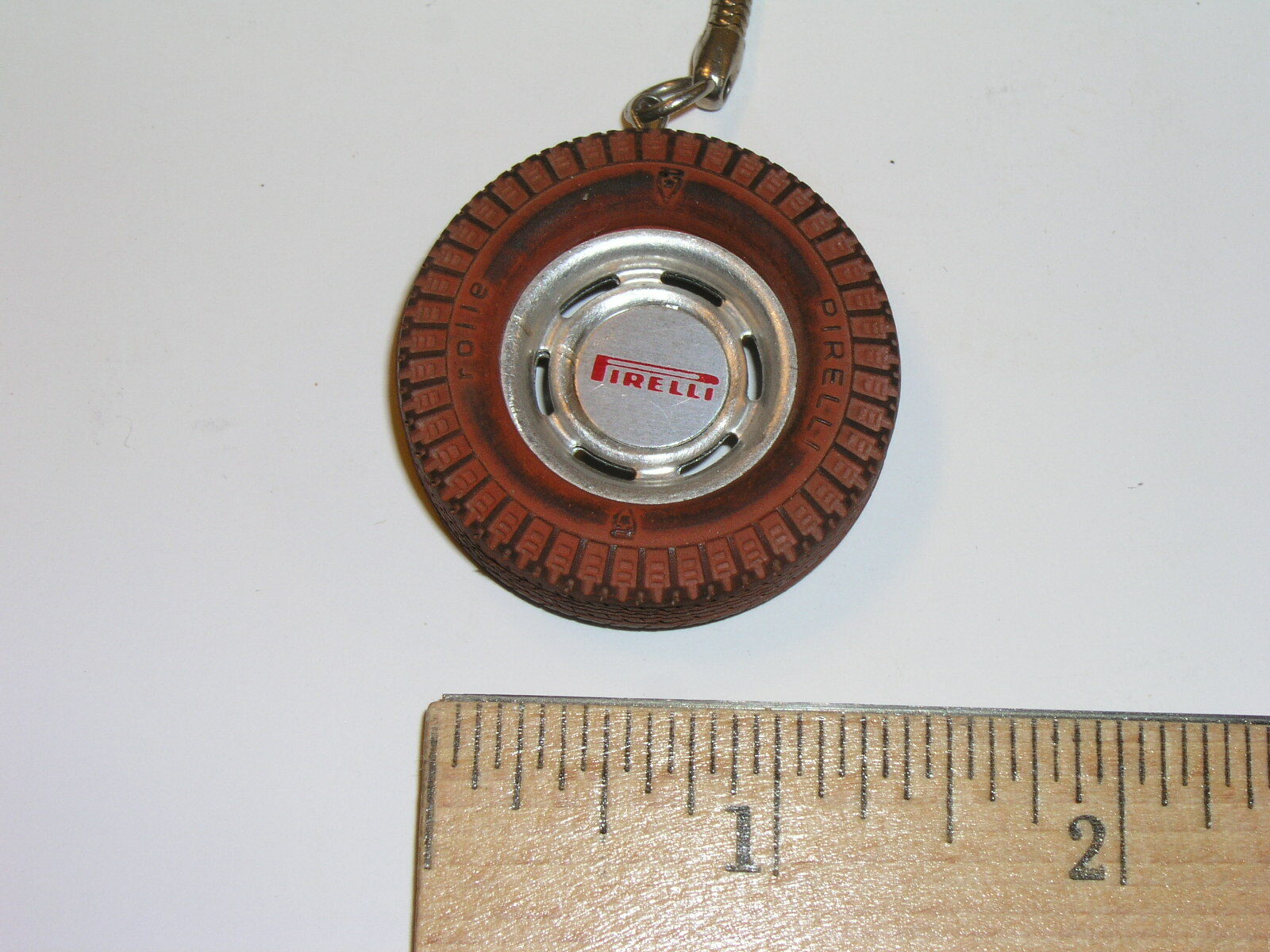 Rare Vintage Pirelli Tires Keychain KeyRing Advertising Tire eBay