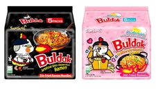 Samyang Buldak Carbonara + Original Variety Pack - Pack of 10