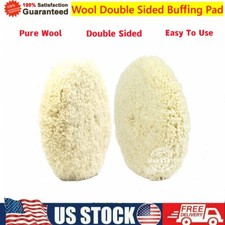 6inch 7inch Wool Double Sided Buffing Pad 2-sided Compound Cutting Polishing Pad