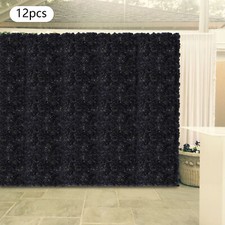 12Pcs Flowers Wall Panels Artificial Backdrop Hydrangeas, Dahlias, Roses Panels