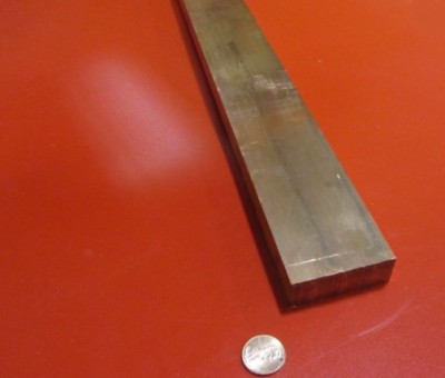 Barre De Cuivre 110 H02 - 3/4" X 2" X 1 Pied - Neuf Pour Bricolage Ou Usinage