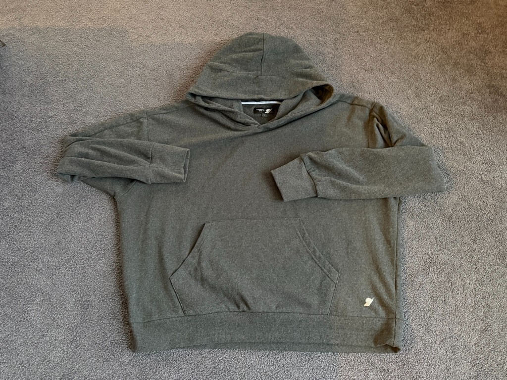 Vuori Women's Fundamental Coast Hoodie - L Large Gray Pullover Sweatshirt-image