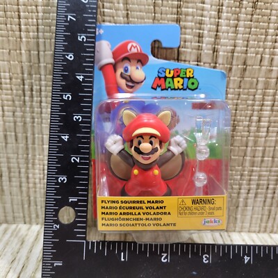 Jakks Pacific Super Mario 2.5'' Flying Squirrel Action Figure, 2024