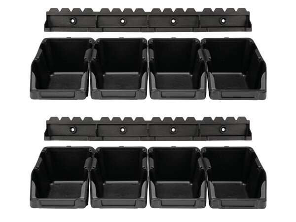 Perel - Omsb10set - Sichtlagerboxen-set - 8-tlg. - 103 X 165 X 75 Mm -