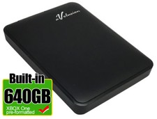 Avolusion 640GB USB 3.0 Portable External Hard Drive for XBOX One X, XBOX One S