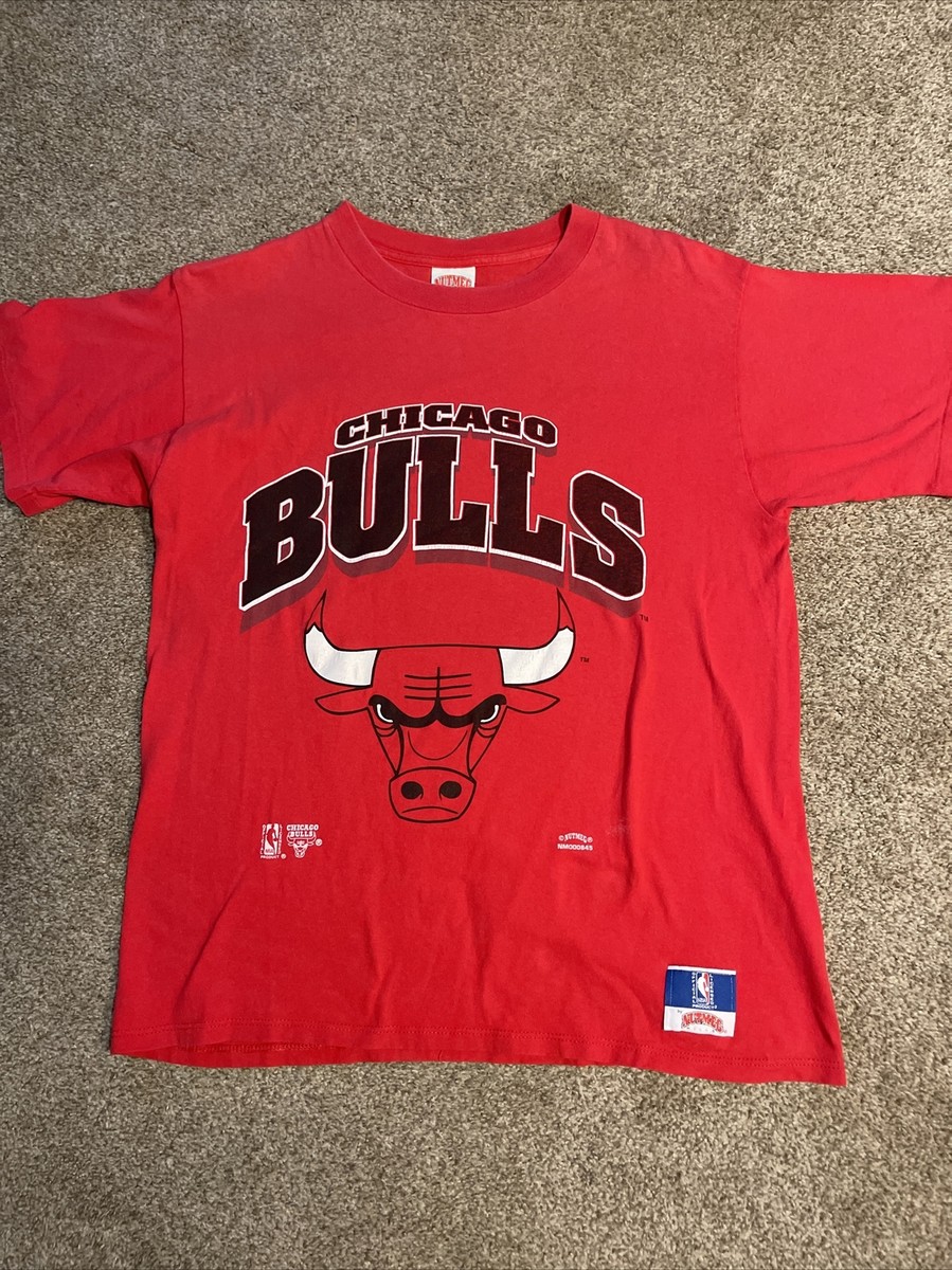 Chicago Bulls Vintage NBA T-Shirt XL Single Stitch 90s Nutmeg Tag