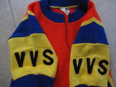 Maillot Cycliste Vintage Maillequipe Made In France - Années 70 - Taille 2/S
