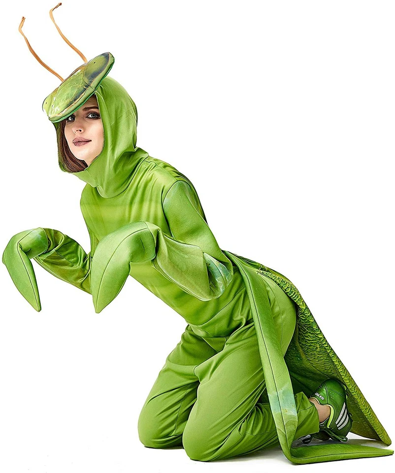 Костюм богомола для взрослых мужчин женщин насекомое жук Хэллоуин Cos карнавальный костюм - Изображение 4 из 4