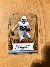 2023 Leaf Trinity Football - Deuce Vaughn - Gold Clear XRC Auto #d 26/50