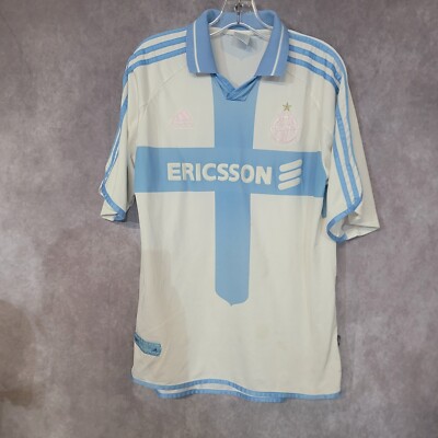 Rare Vintage 90s Adidas Authentic Droit Au But Ericsson Soccer Jersey Mens L