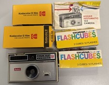Kodak Instamatic 104 Camera 1960s Flashcube Instructions Box Parts