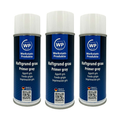 3x Haftgrund Grundierung Rostschutz Fülllack grau 400ml WP