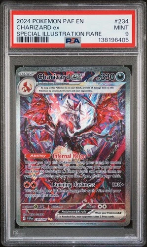 2024 Pokemon TCG Charizard ex Paldean Fates SIR 234/091 PSA 9 Mint