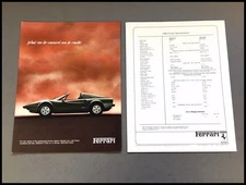 1980 Ferrari 308 GTSi Vintage 1-page Car Brochure Leaflet Fact Card