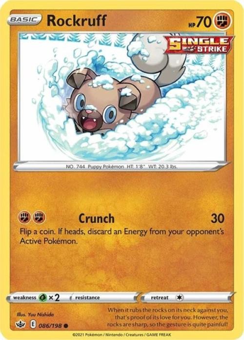 Rockruff - SWCHR 086 Pokemon - Medium Play