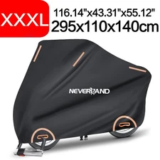 Motorcycle Cover Waterproof XXXL For Harley Davidson Heavy Duty UV Snow Storage