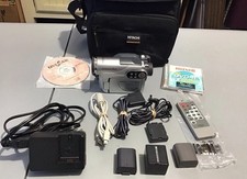 Hitachi DVDCAM Camcorder DZ-BX37A Bundle W/Accessories Tested Working
