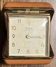 Vintage Linden Black Forest Travel Alarm Clock Made It Germany 