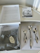 Namb  Baby 3 Piece Feeding Set Gift Stainless Steel Flatware Silver New In Box