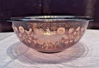 Pyrex 325 2.5L Cranberry Glass Floral Bird Mixing Bowl Corning USA